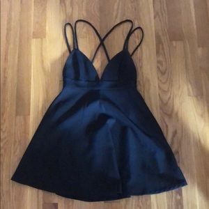 NBD black mini dress
